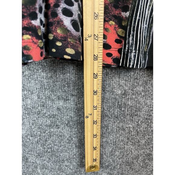 Ali Miles Woven Popover Tunic XL with Pocket in a Abstract Multi Print Patch - Picture 6 of 12